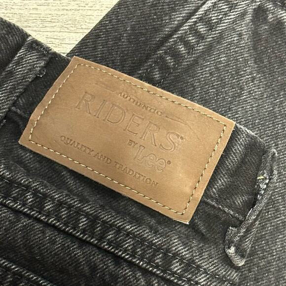 Riders by Lee | Black Straight Denim Jeans | 34x29 - Picture 3 of 9